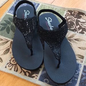 Skechers bling sandals new! Sz 10